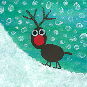 Reindeer - Art - Christmas Card - Creation Art Cards