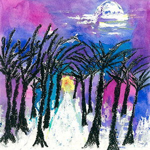 Snowy Lane - Creation Art Cards