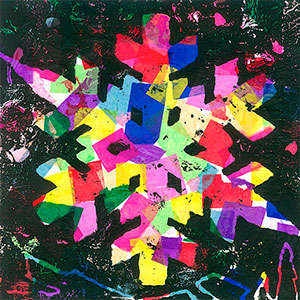 Snowflake - Collage - School Christmas Card Project - Creation Art Cards