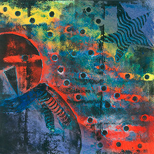 Snowman - Hand Made Stamp & Wax Resist - School Christmas Card Project - Creation Art Cards 