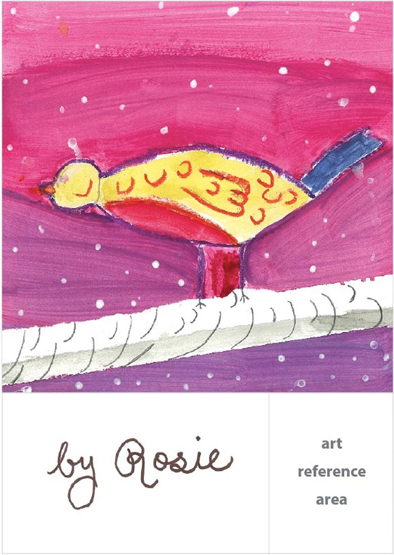 Bird on a Branch - Project Template Options - Christmas Cards For Schools