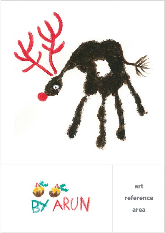 Reindeer - Project Template Options - Christmas Cards For Schools