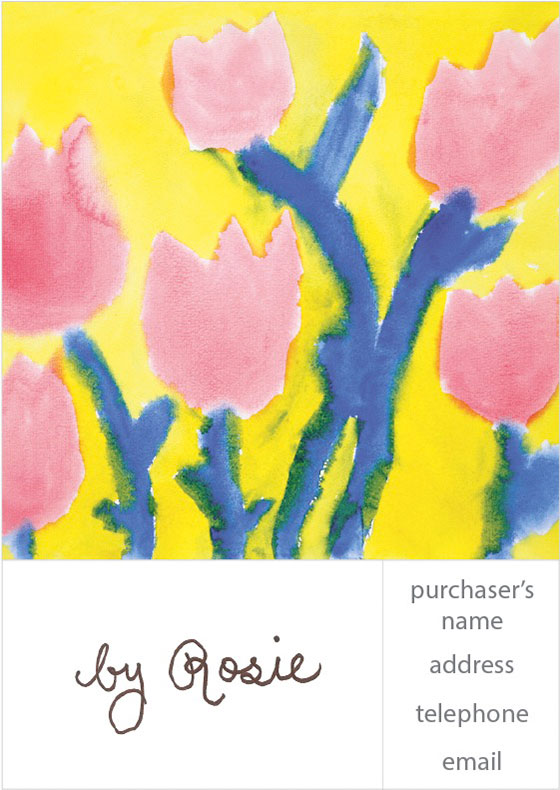Tulips - Artwork - Personalised Christmas & Art Card Home Project - Creation Art Cards 
