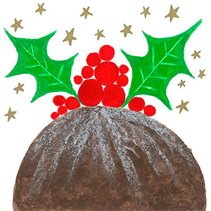 Christmas Pudding - Fundraising School Christmas Cards
