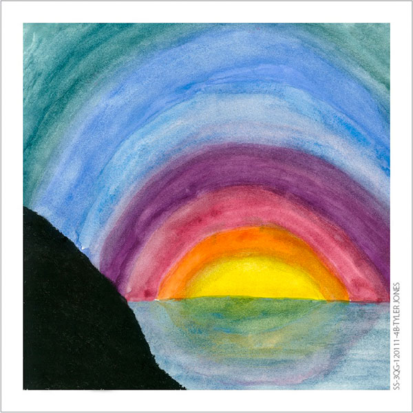 Group Design School Fundraising Postcard Project - Card Front - Rainbow Sea